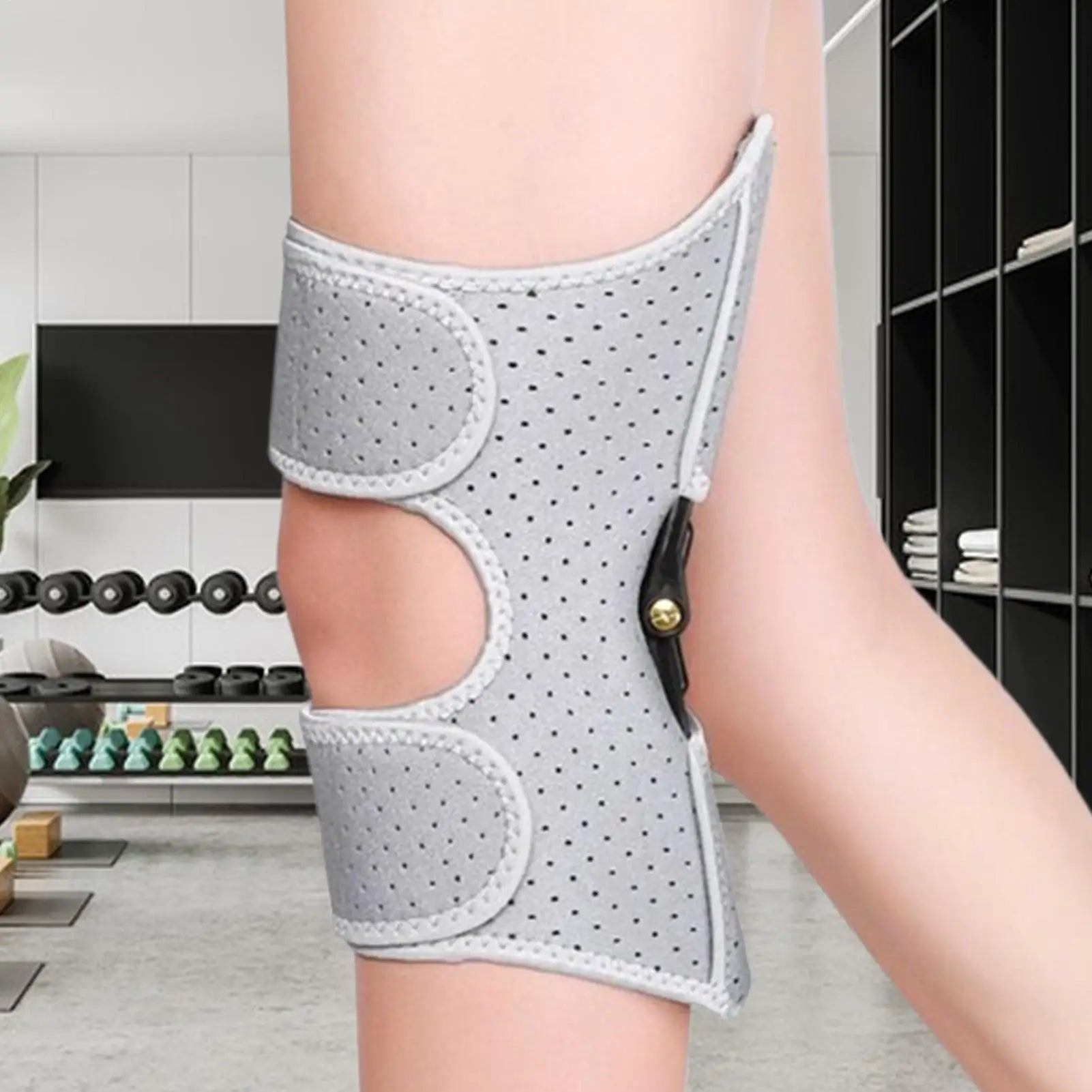 Knee Assistive Device Knee Powerful Brace Joint Support Booster Adjustable Patella Pad Wrap Breathable For Walking Sports Legs