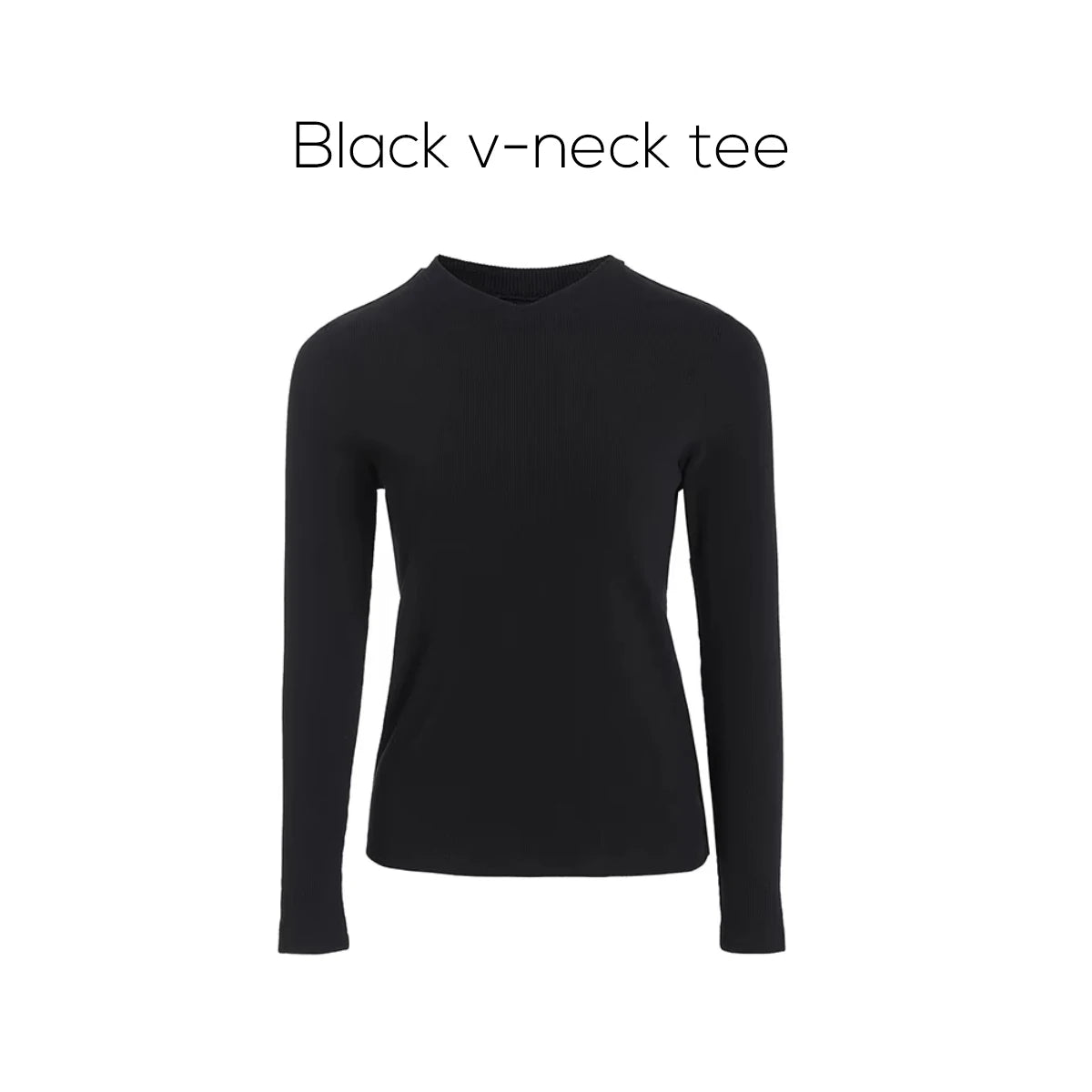 AP SS25 Women Ribbed Shirt V-neck Long Sleeve Top High Quality Satin Skirt Five Color