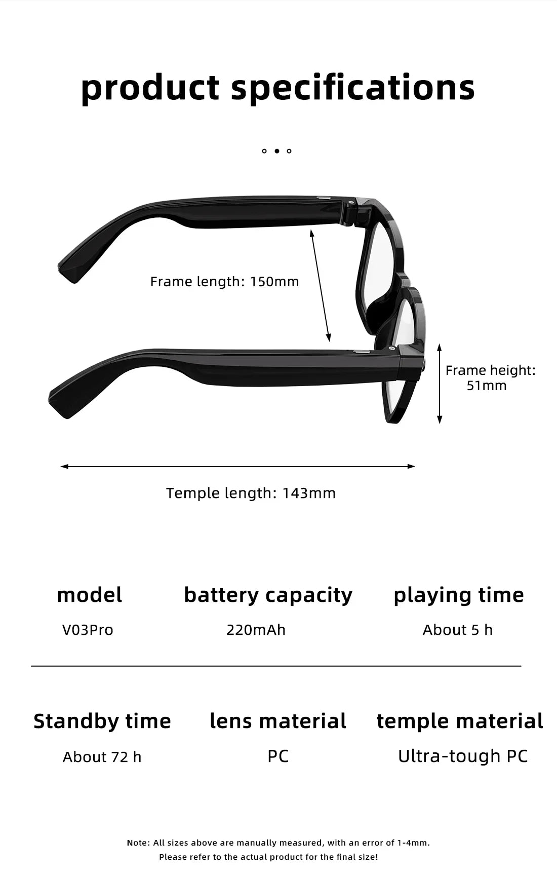 AI Smart Glasses 800W Camera Recording AI Photo Recognition BT Call Real Time Translation Voice Assistan Sunglasses Men Women