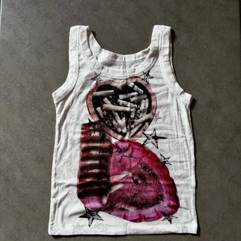 Woman Clothes Women Trashy  Tops Suspenders Female Harajuku Baby Crop Top Sexy Summer Casual Cropped Emo Corset Y2k 2000s