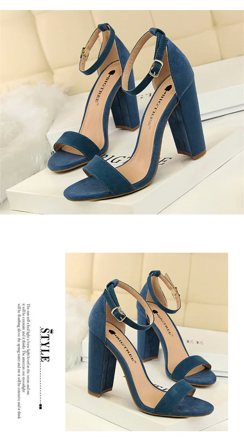 Summer Women’s Gladiator Block Heel Sandals