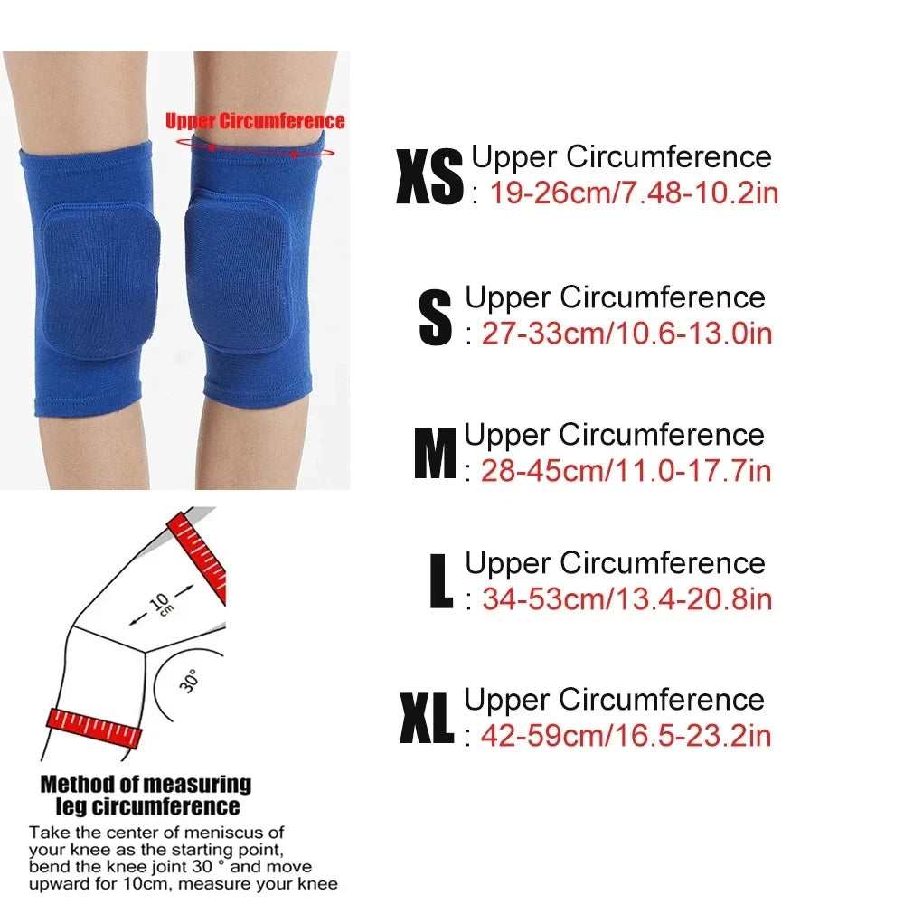 1Pair Sports Knee Pads for Men Women Sport Compression Knee Brace for Dance Yoga Volleyball Football Running Cycling Tennis