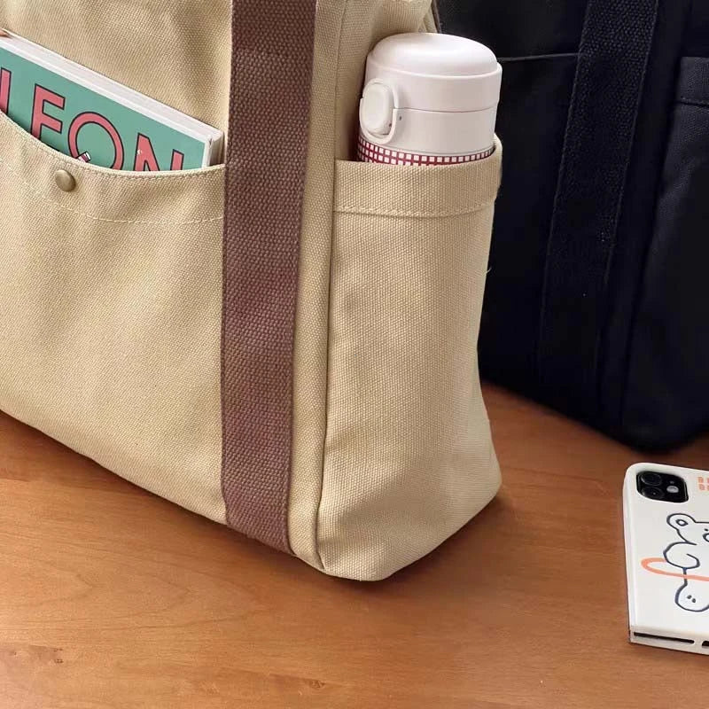 =Women’s Casual Canvas Commuter Tote Bag