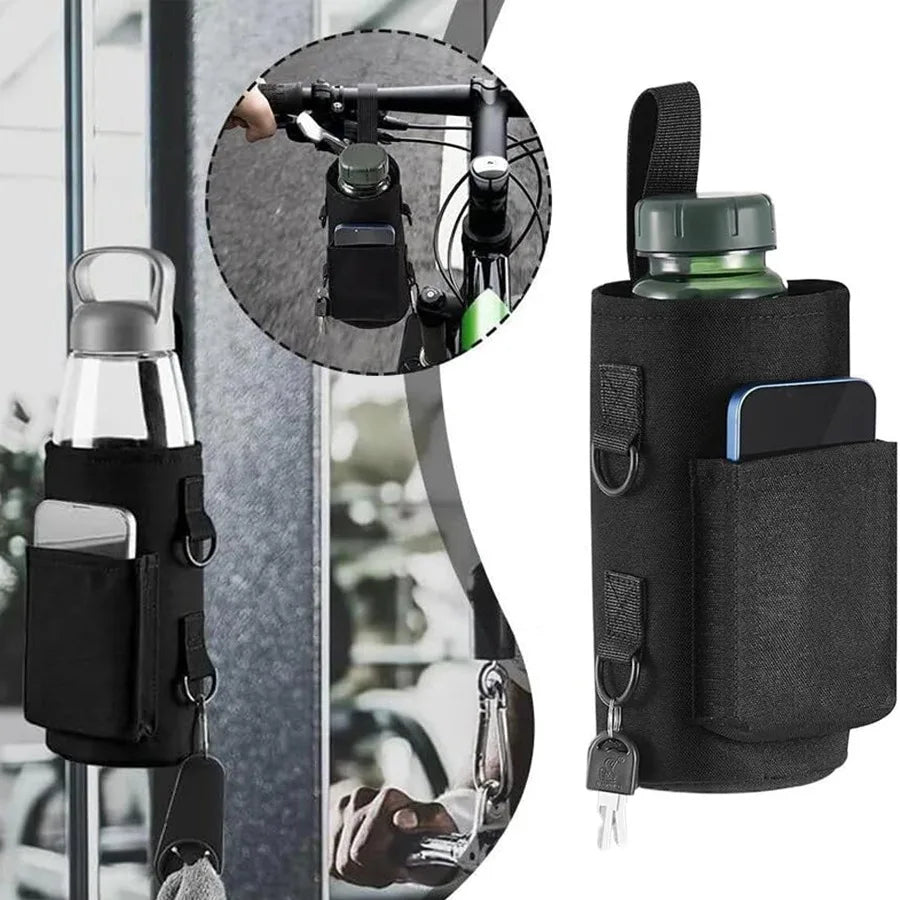 Magnetic Gym Water Bottle Bag Non Slip Magnetic Gym Sling Bag Portable Magnetic Water Bottle Carrier Holder for Gym Accessories