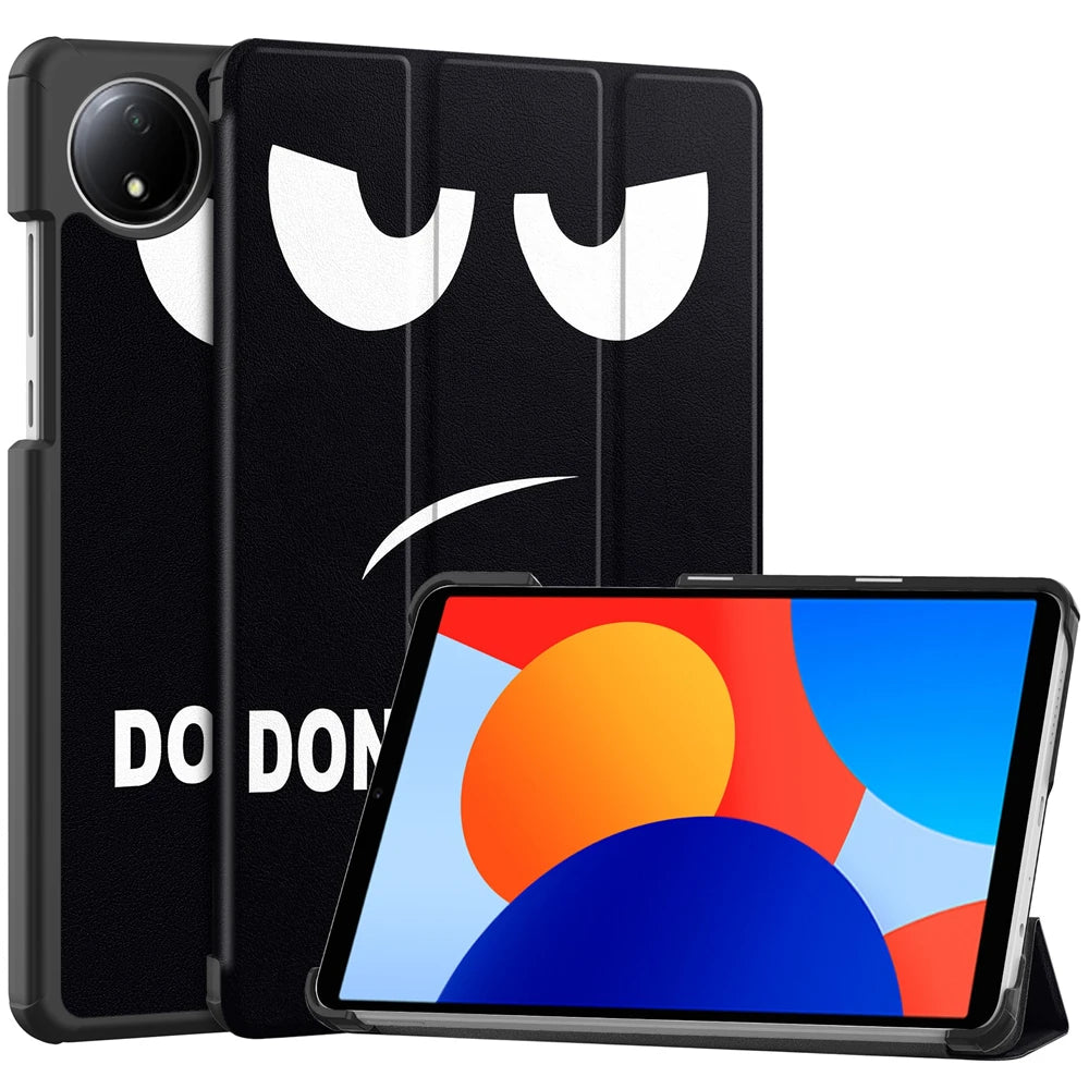 For Xiaomi Redmi Pad SE 8.7 Case 2024 New PU Leather Tri-folding Stand Tablet Cover Funda For redmi pad se 8.7 inch Smart case