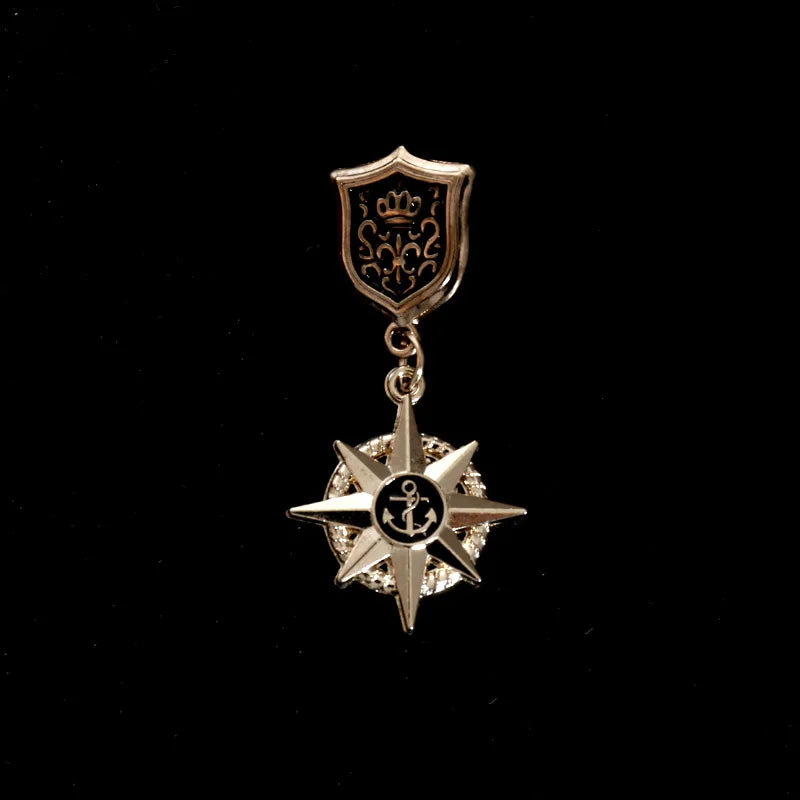 Hot selling trendy product Instagram style coat badge clothing accessories Cross Crown Medal brooch