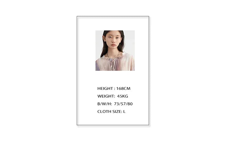 CHIC VEN Women Shirts Korean Loose Soild V-neck Long Sleeved Blouses Fashion Design Soft Lace Up Ladies Tops Summer New 2024