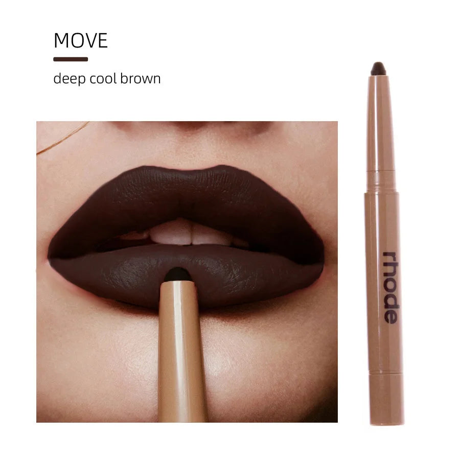 Rhod Skin Peptide Lip Shape Pen Lip Liner Long Lasting Lip Tint Pencil Pen Makeup Lipstick Powder Blusher Gloss Makeup Lipliner