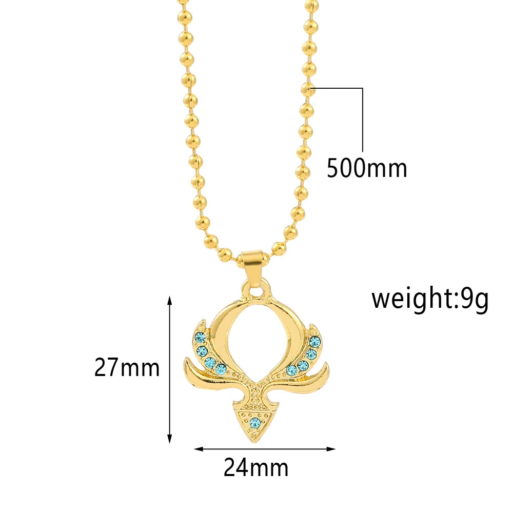 Fashion Genshin Impact Necklace Accessories Pyro Hydro Anemo Eye of God Element Symbol Game Gift For Friends Fan Jewelry
