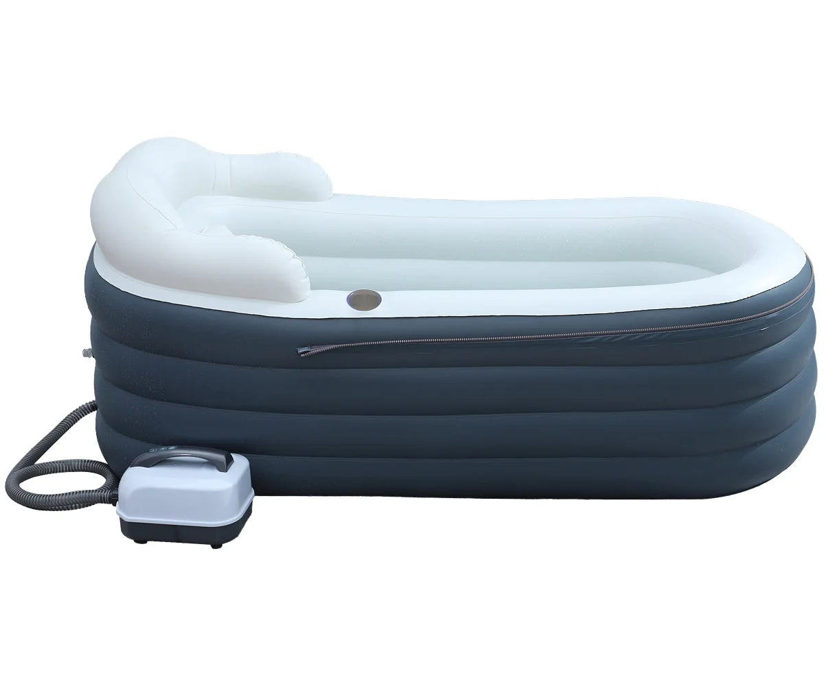 Inflatable Spa Tub with Electric Air Pump Hot and Cold Therapy Pvc Portable Hot Tub Spa Portable Tub