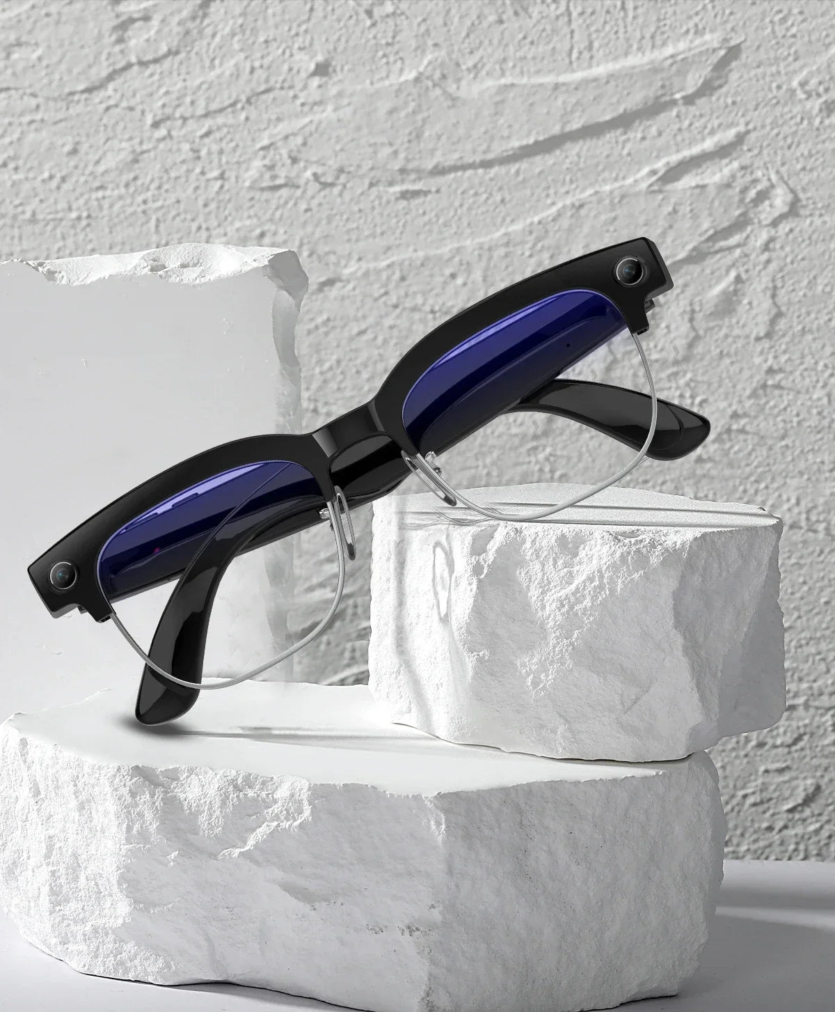 2026 New AI Smart Glasses 8MP HD Camera AI Object Recognition AI Translation 4K ULTRA HD IP66 Waterproof BT Call Smart Glasses