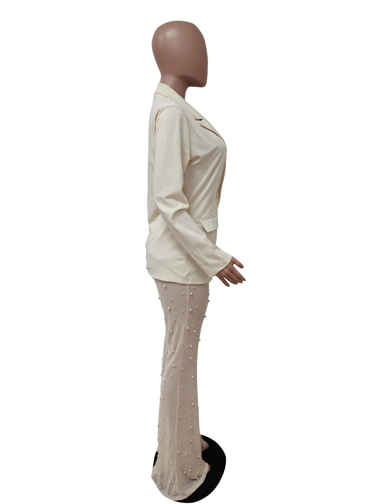 2025 Autumn Winter New Fashion Women's Solid Color Elegant Casual Trendy 2 Piece Sets Long Sleeve Suit Blazers Straight Trousers