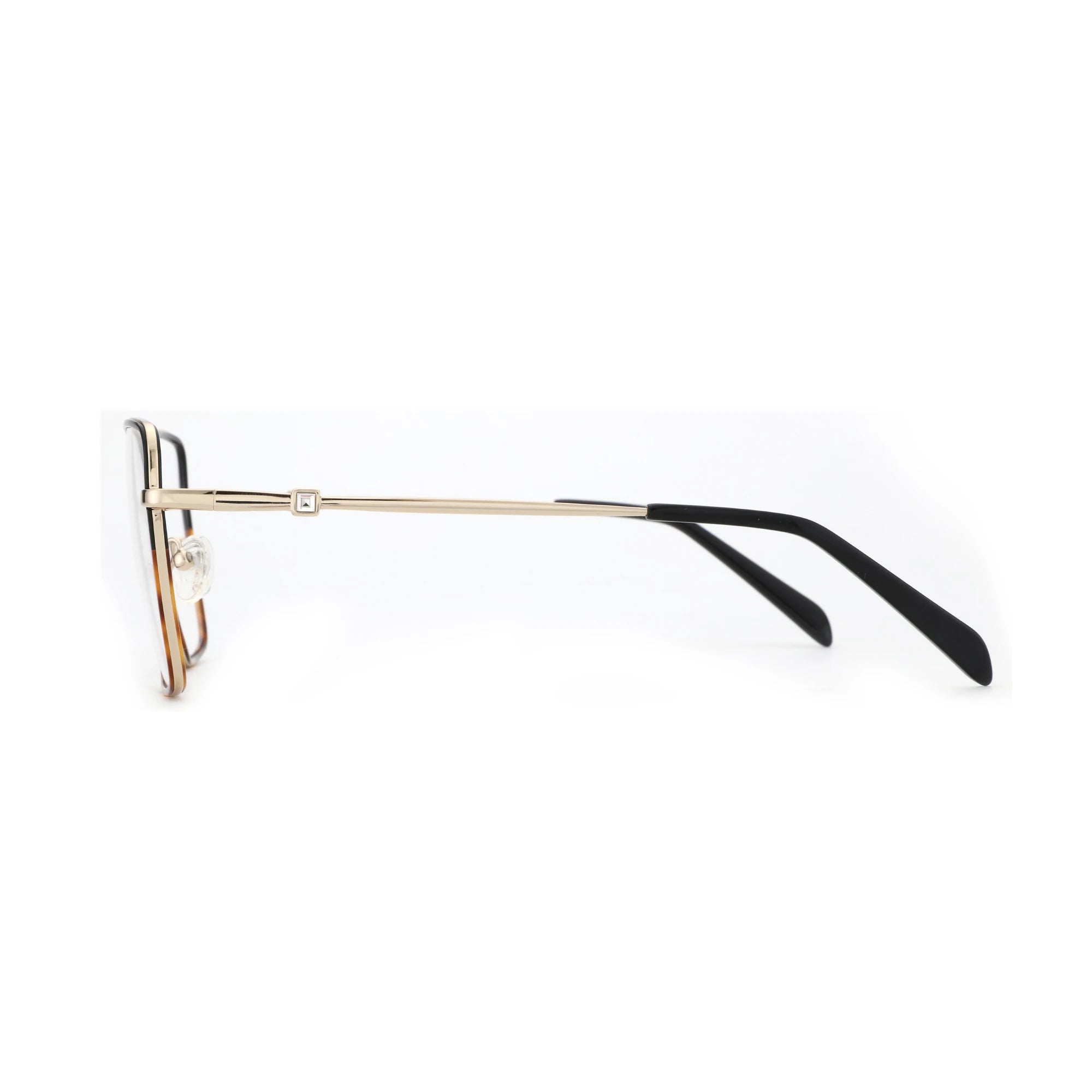 ZENOTTIC Unisex Square Metal Optical Frame High Quality Fashion Eyeglasses Comfort Daily Eyewear