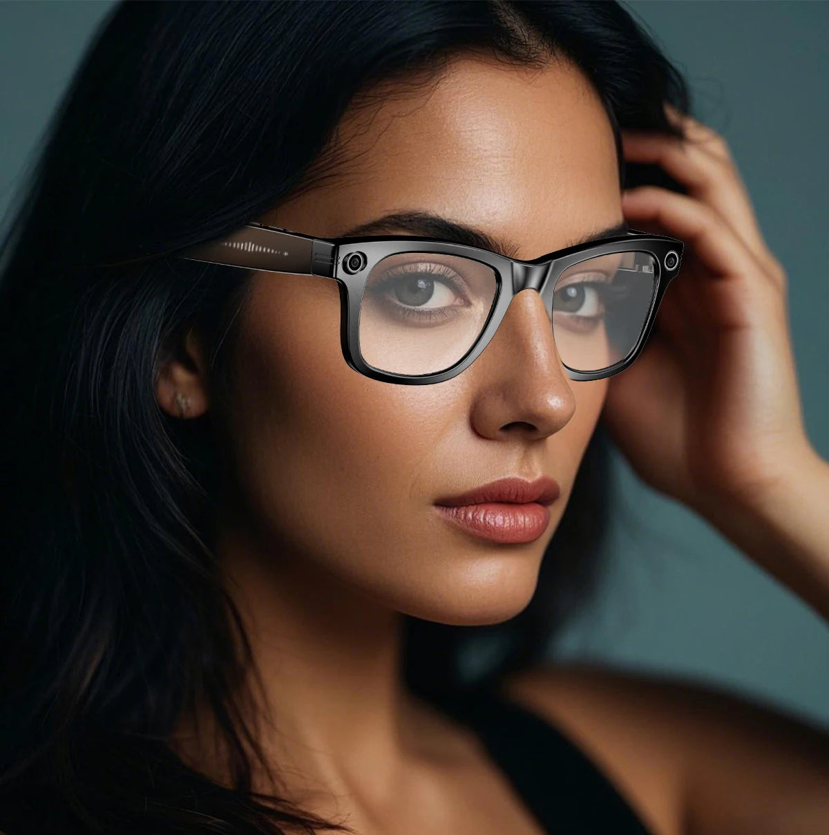 AI Smart Glasses with Camera 4K HD Video and PhotoCapture Real-TimeTranslation Voice Recording Open-Ear Audio Object Recognition