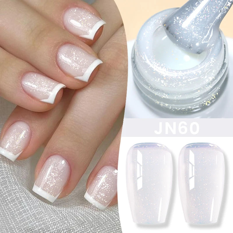 BORN PRETTY 10ml Blood Red Jelly Transparent Gel Nail Polish Wine Red Winter Color Semi Permanent Soak Off UV LED Varnish