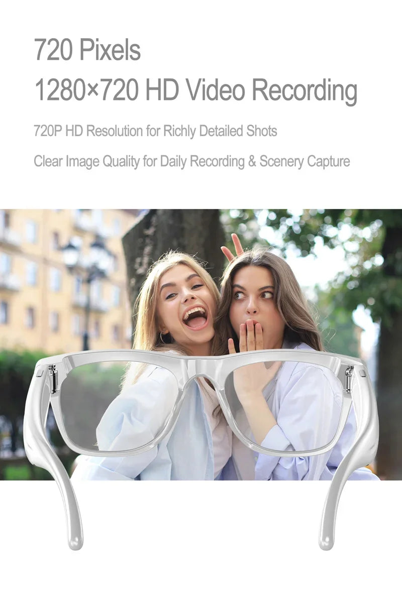 6K HD AI Camera Glasses 800MP Photochromic Multifunctional Smart Glasses Bluetooth Calling Photo Video ChatGPT Music Translation