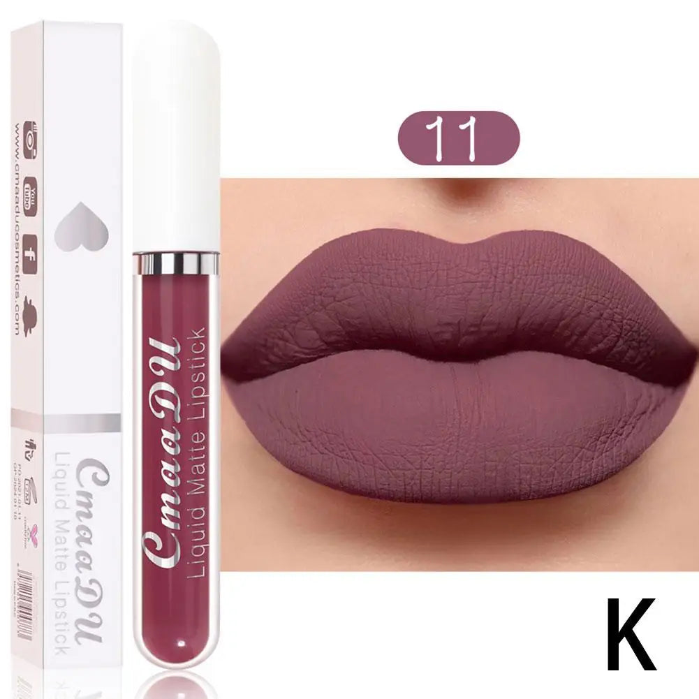 18-Color Waterproof Matte Liquid Lipstick