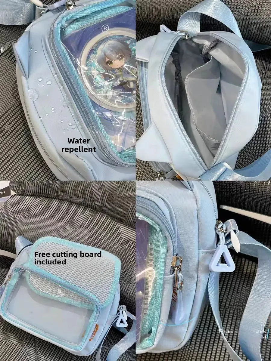 Y2K Fashion Transparent Ita Bag Backpack Style