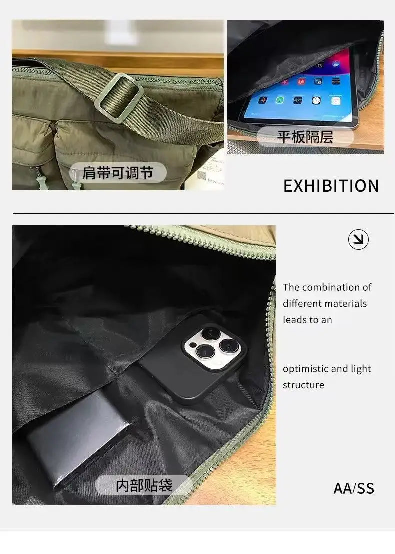 Spring and summer canvas bag women's new hot selling women's bag Youjia high-end sense one-shoulder crossbody bag light luxury n