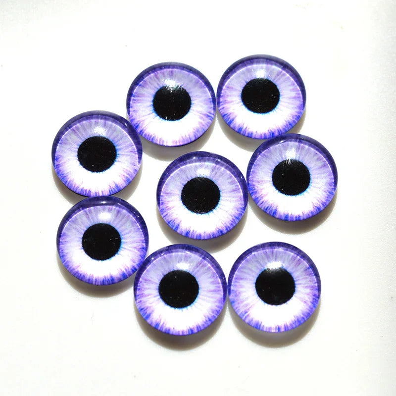 glass eyes cabochons Round 6MM-30MM Round Dome Dragon Eye Dragon Cat Eye Toys DIY Jewelry Accessory MIX Pupil Eye Cameo