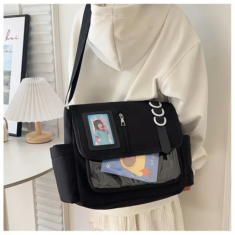 Y2K Fashion Transparent Ita Bag Backpack Style