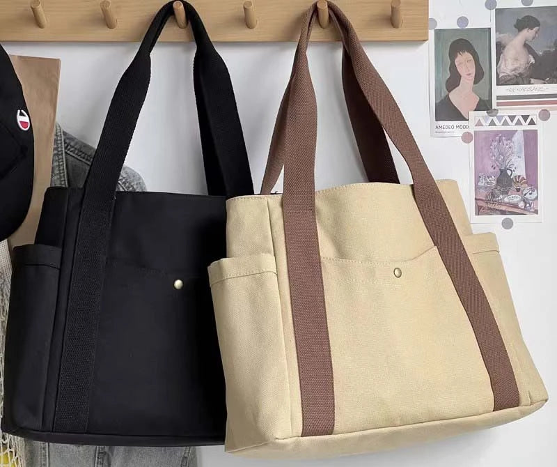 =Women’s Casual Canvas Commuter Tote Bag