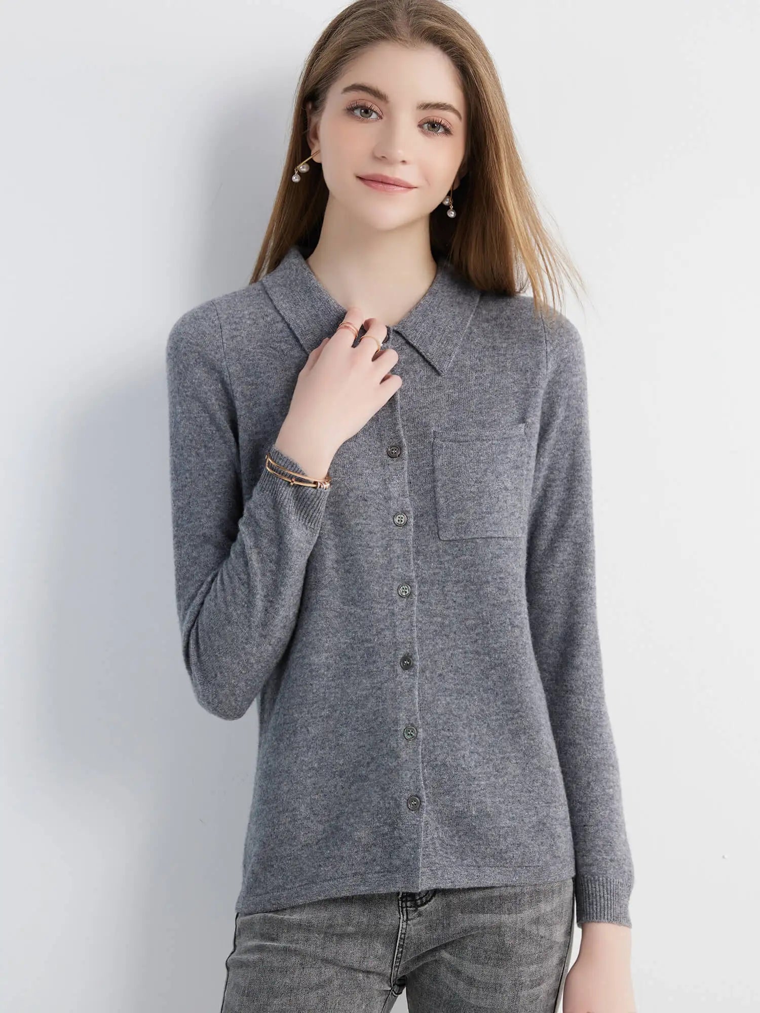 Cardigan for Women Tops Sweater Knitwears Cardigans Knit Coat 100% Wool 2023 Spring Vintage Jumper Jacket Clothes Korean Fashion