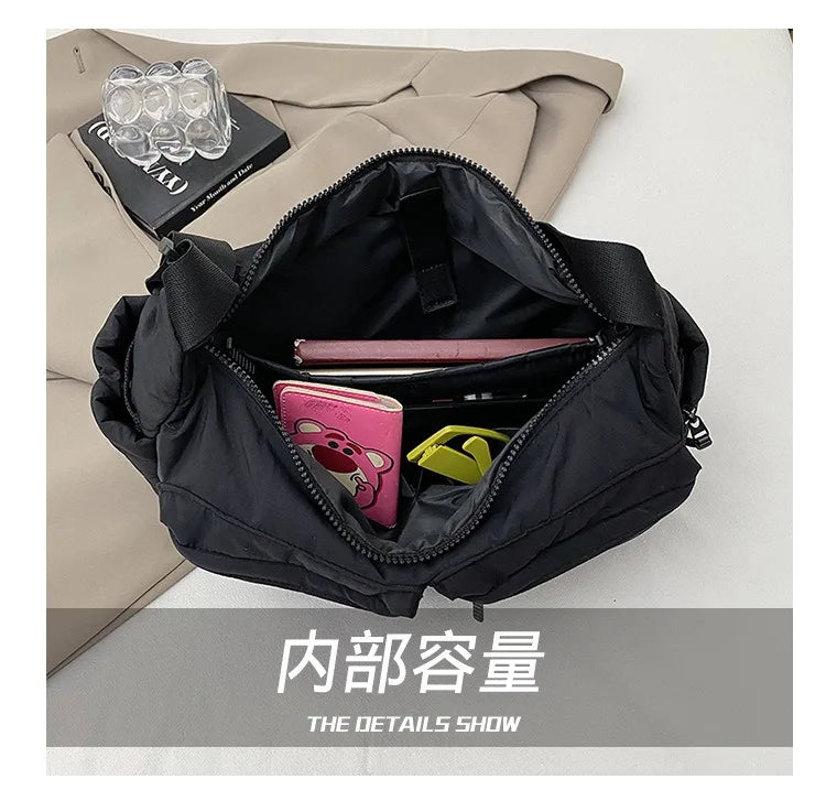 Spring and summer canvas bag women's new hot selling women's bag Youjia high-end sense one-shoulder crossbody bag light luxury n