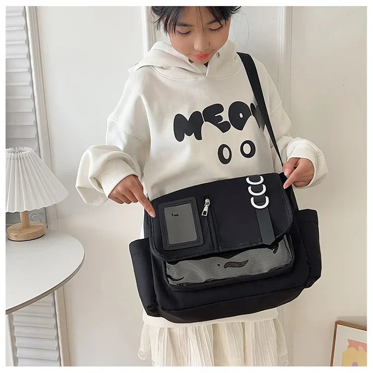 Y2K Fashion Transparent Ita Bag Backpack Style