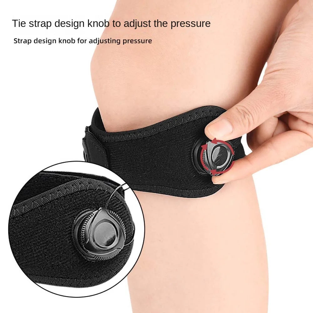 Adjustable Knob Sports Knee Guard Band Protecting Meniscus Tendon Injury Patellar Strap Knee Pads Prevent Ligament Strain
