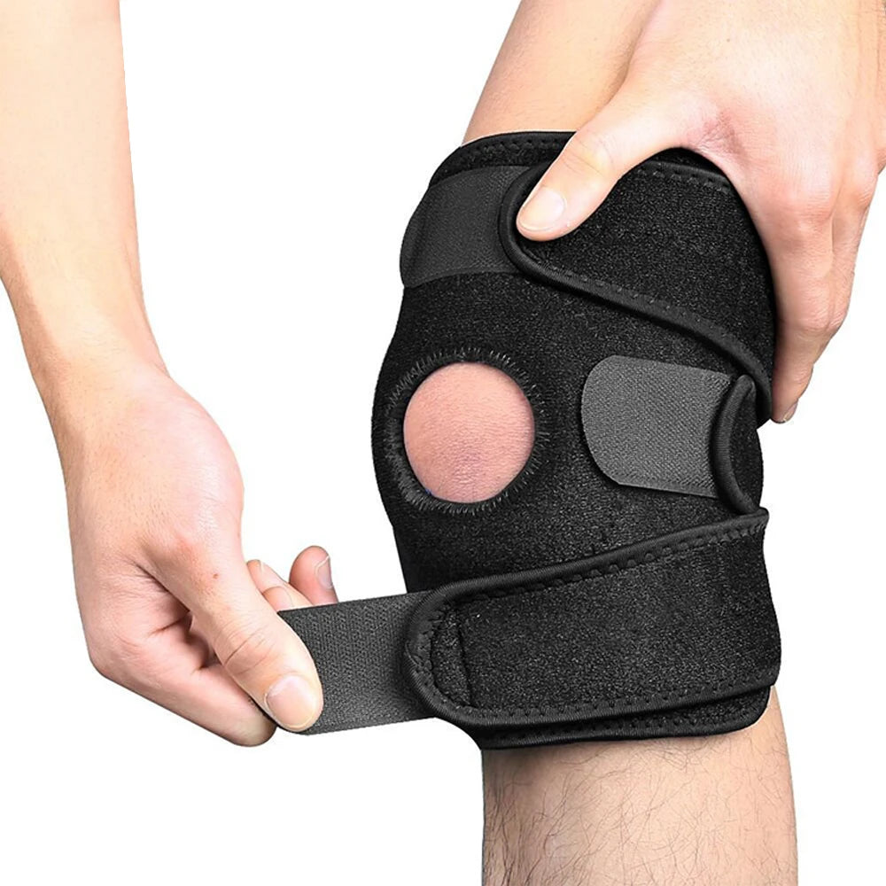 1Pcs Knee Brace with Side Stabilizers & Patella Gel Pads for Maximum Knee Pain Support and Fast Recovery for Men and Women
