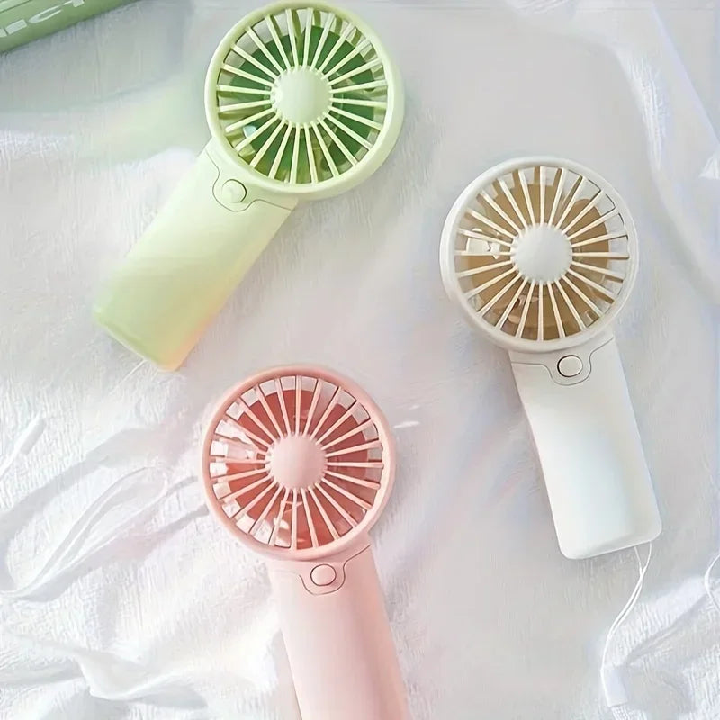 Protable Mini Fan Convenient Creative Small Fan Handheld Pocket Hand-held Fan Lightweight Adjustable Cute Small Fa
