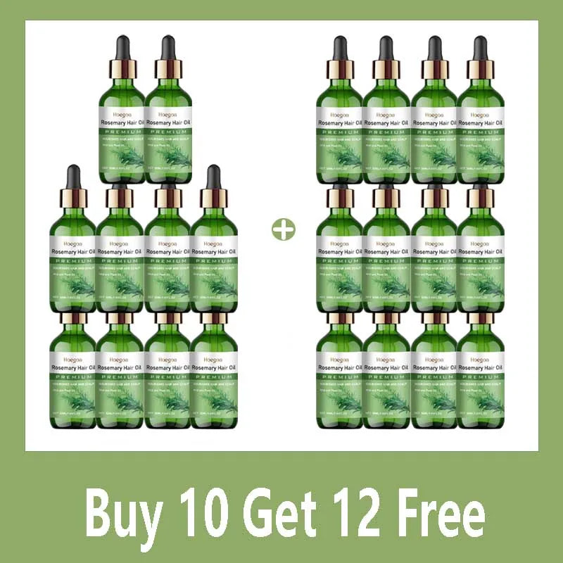 50ml Rosemary Hair Oil Contains Batana Castor Seed Nourishing Moisturizing Smoothing  Anti Hair Loss Fast Regrowth Thick Hair