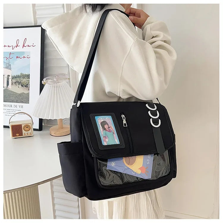 Y2K Fashion Transparent Ita Bag Backpack Style