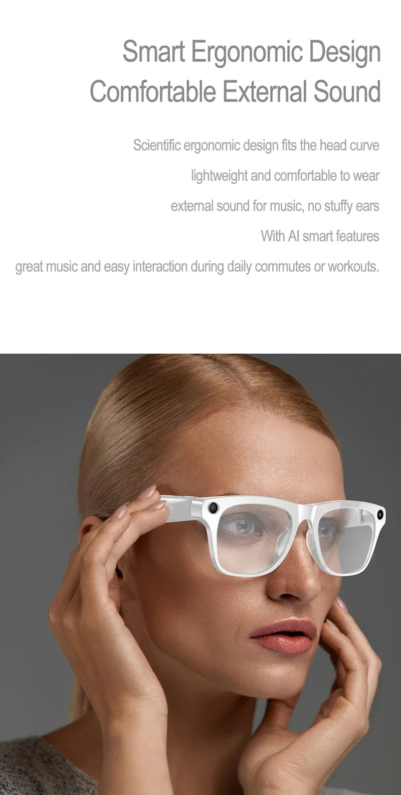 6K HD AI Camera Glasses 800MP Photochromic Multifunctional Smart Glasses Bluetooth Calling Photo Video ChatGPT Music Translation