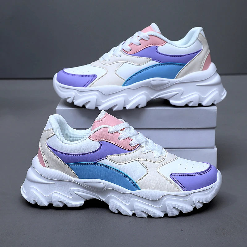 Women Sneakers Fashion Women Vulcanized Shoes High Quality Flats Shoes for Women Walking Blatform Plus Size Zapatillas Mujer