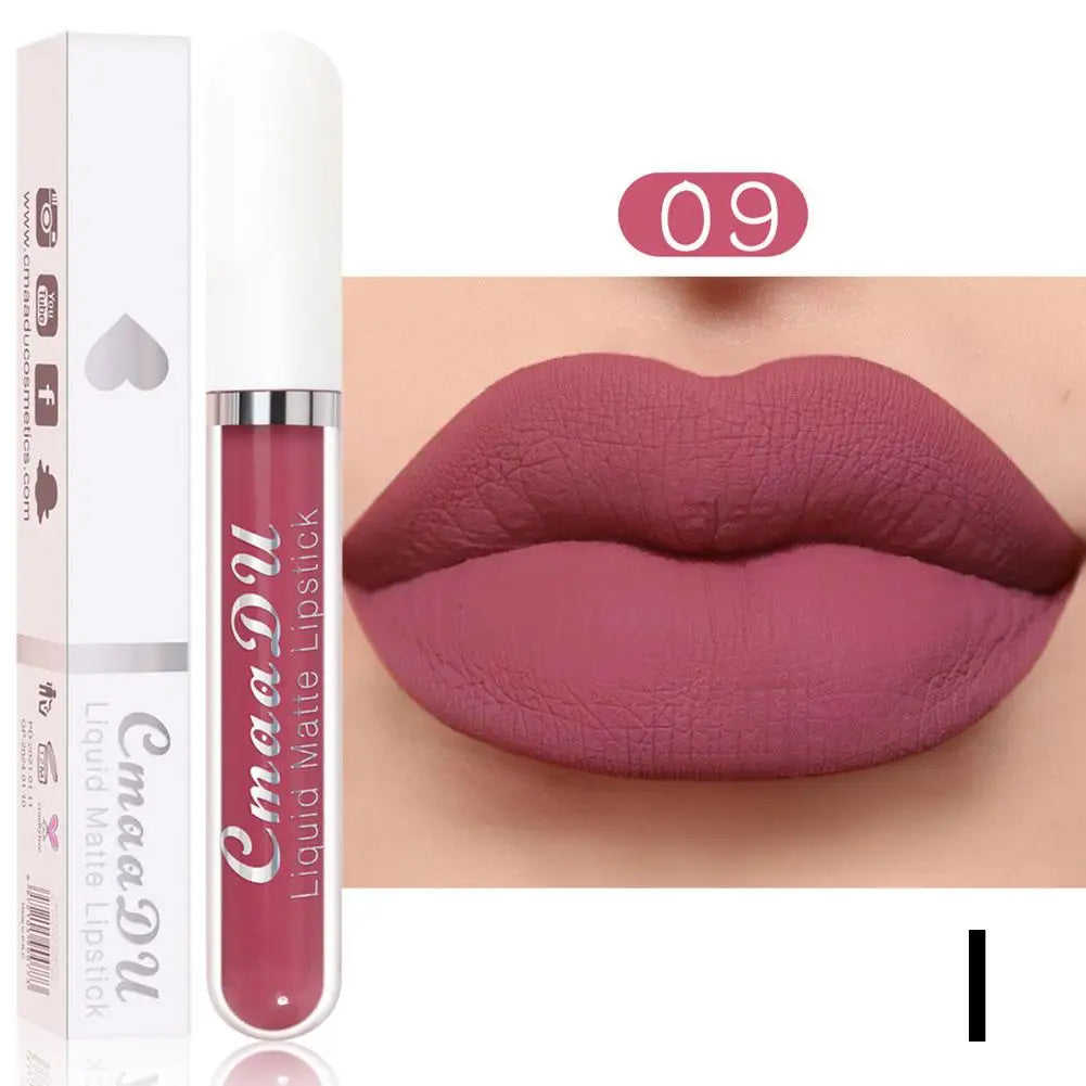 18-Color Waterproof Matte Liquid Lipstick