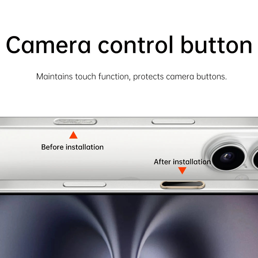 for iPhone 16 Pro Max 16 Plus Camera Control Button Cover Sensitive Smart Island Metal Camera Control Capture Button Protector