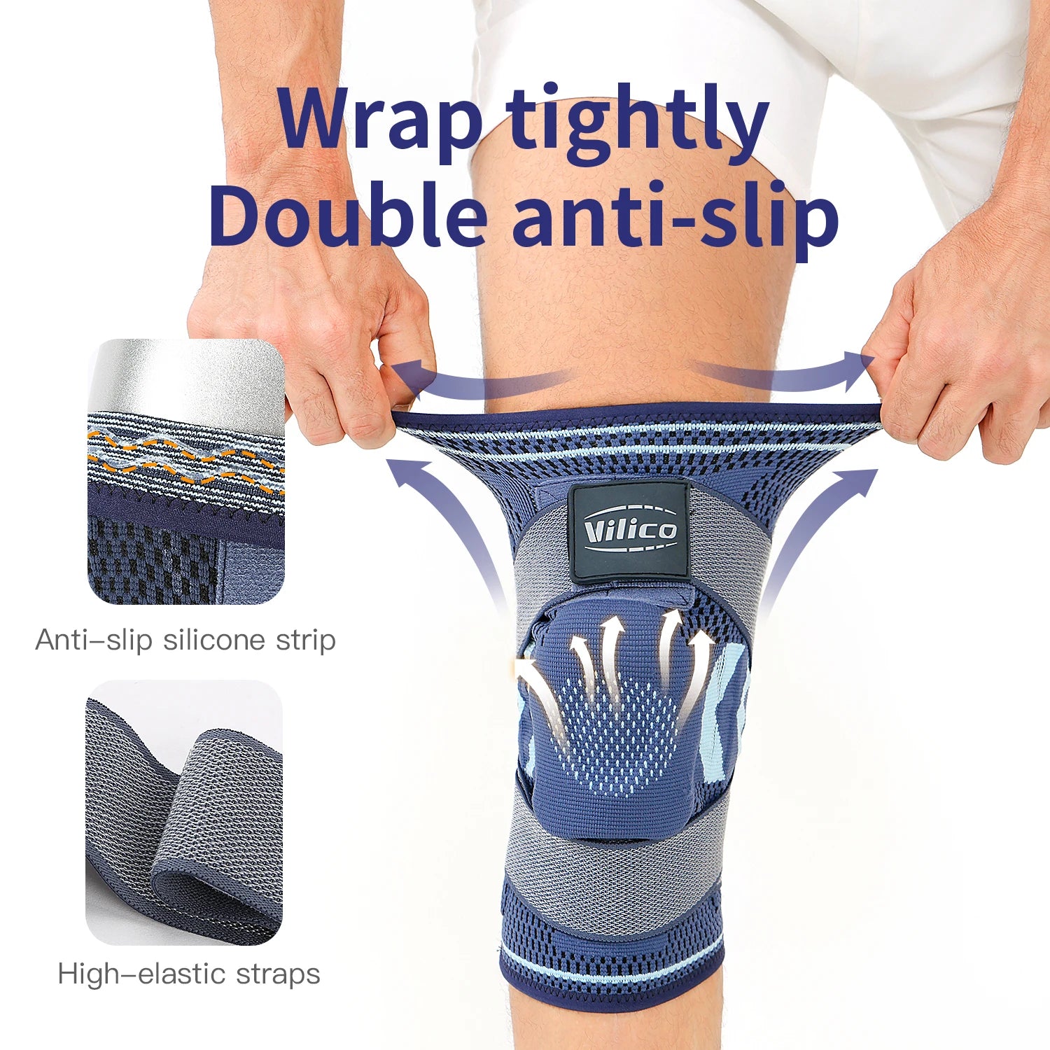 1PC Knee Brace Compression Knit Knee Pad For Sports Quickly Absorb Perspiration Keep Knees Warm Knee Boosters Breathable Support