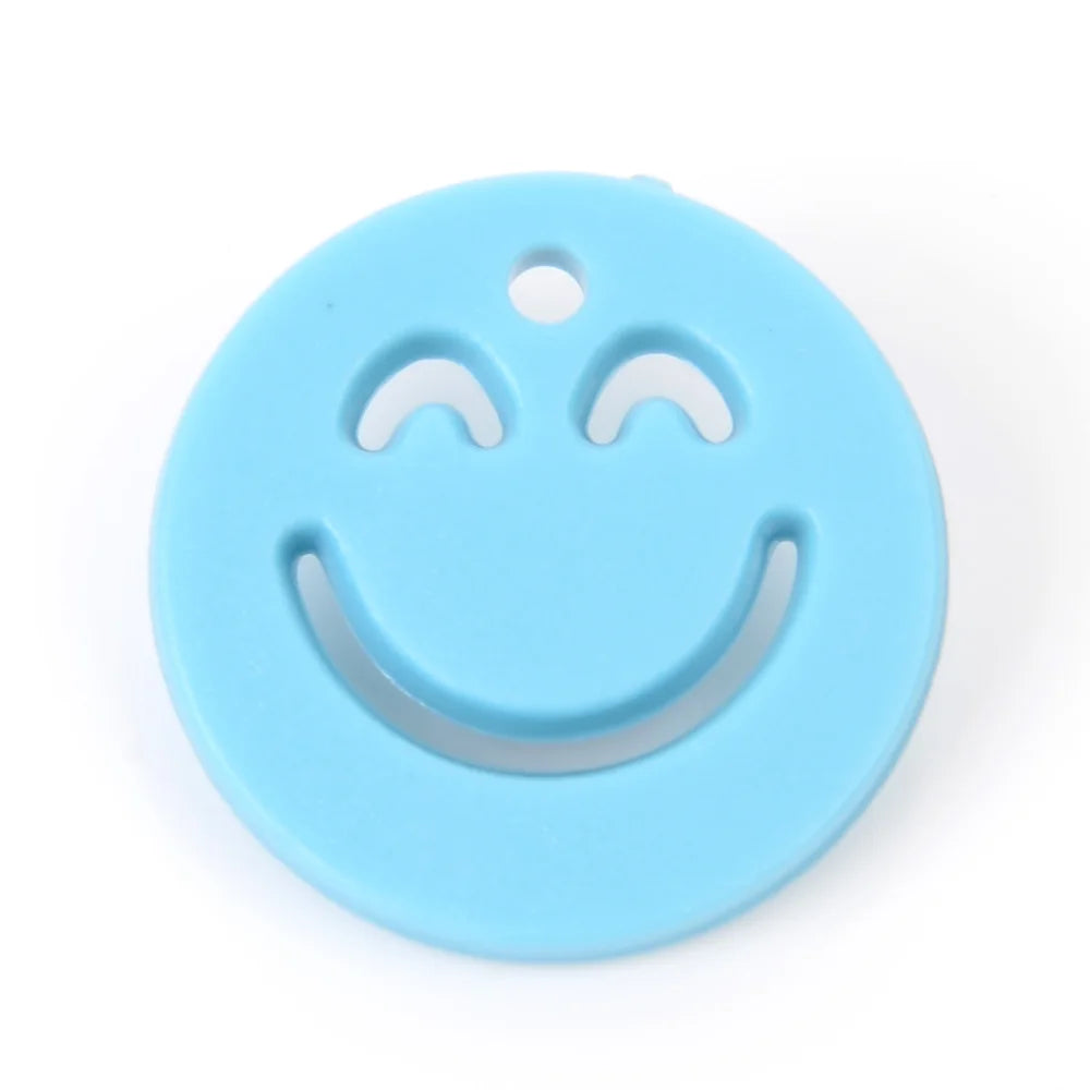 20pcs Acrylic Colorful Smile Pendants Accessories Charms Beads for Jewelry Making DIY Earrings Bracelets Necklaces Finding 20mm