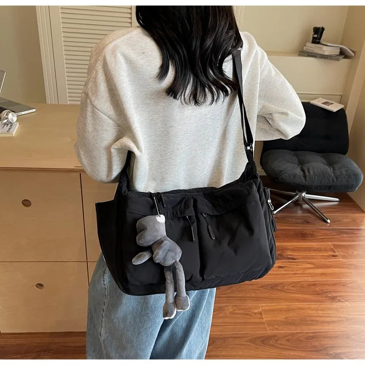 Spring and summer canvas bag women's new hot selling women's bag Youjia high-end sense one-shoulder crossbody bag light luxury n