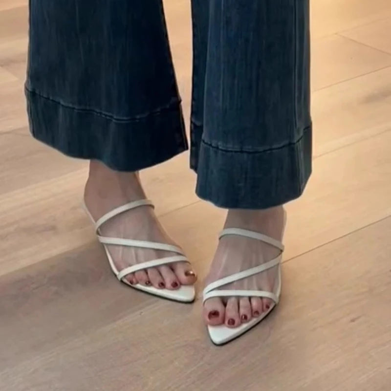 Hot selling Slippers Women Wedges Sandals High Heels Shoes Summer 2025 Sexy Beach Shoes Casual Flip Flops Slides Woman