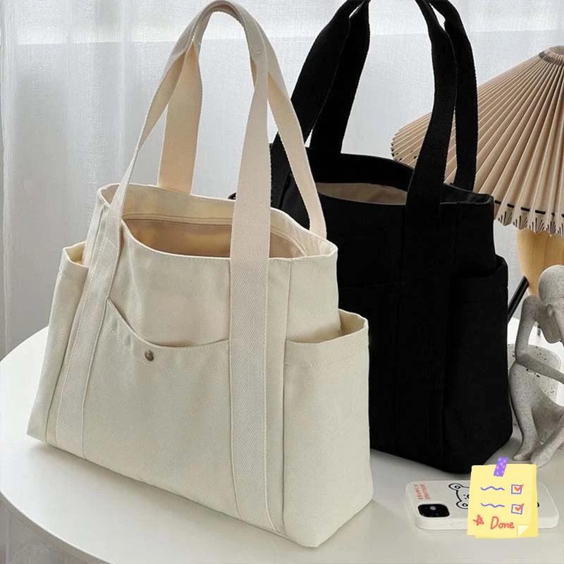 =Women’s Casual Canvas Commuter Tote Bag