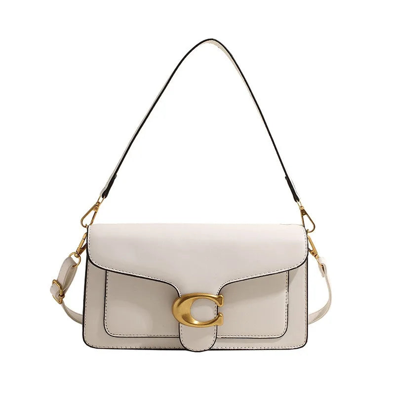 2026 New Niche Solid Color Small Square Bag Premium Texture Simple Versatile Multi-compartment Shoulder Crossbody Bag Fashion