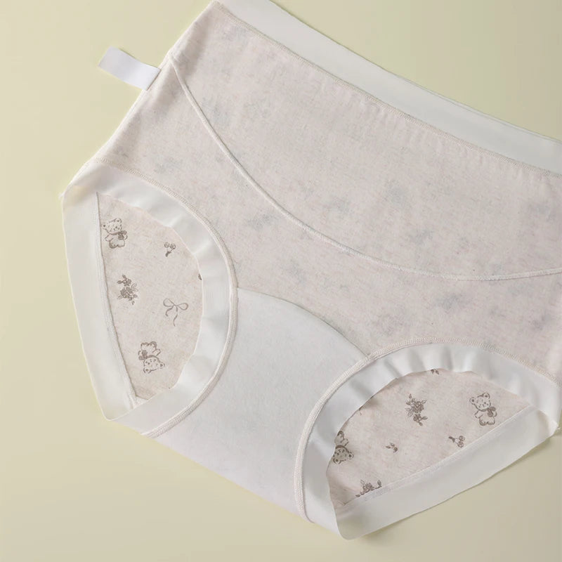 Postpartum Panties Breathable Women's Cotton Briefs Cartoon Intimate Clothes for Women Maternity Underwear Pregnant Panty Gifts
