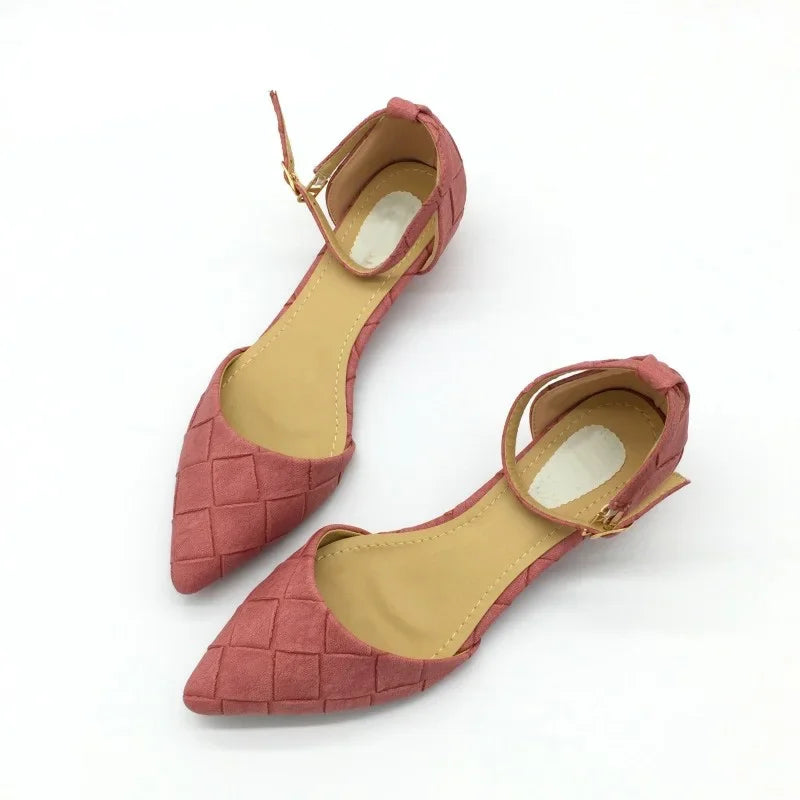 Women’s Vintage Pointed Toe D’Orsay Flats Shoes