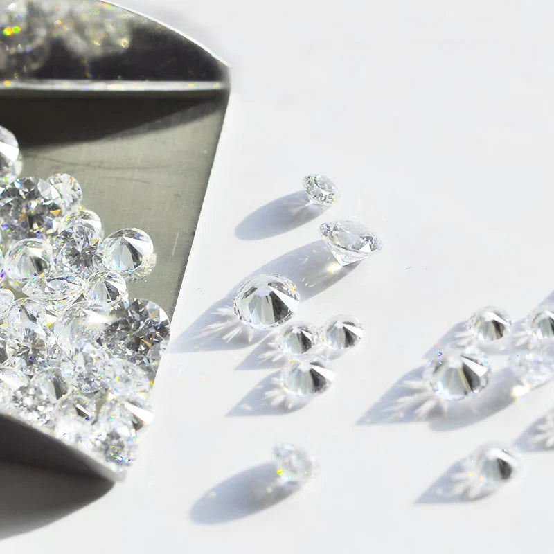 100% Real D Color VVS 3EX Lab Grown Diamond 1.3mm~3.4mm Without Certificate Loose Diamonds Diy For Jewllery Super White Pure