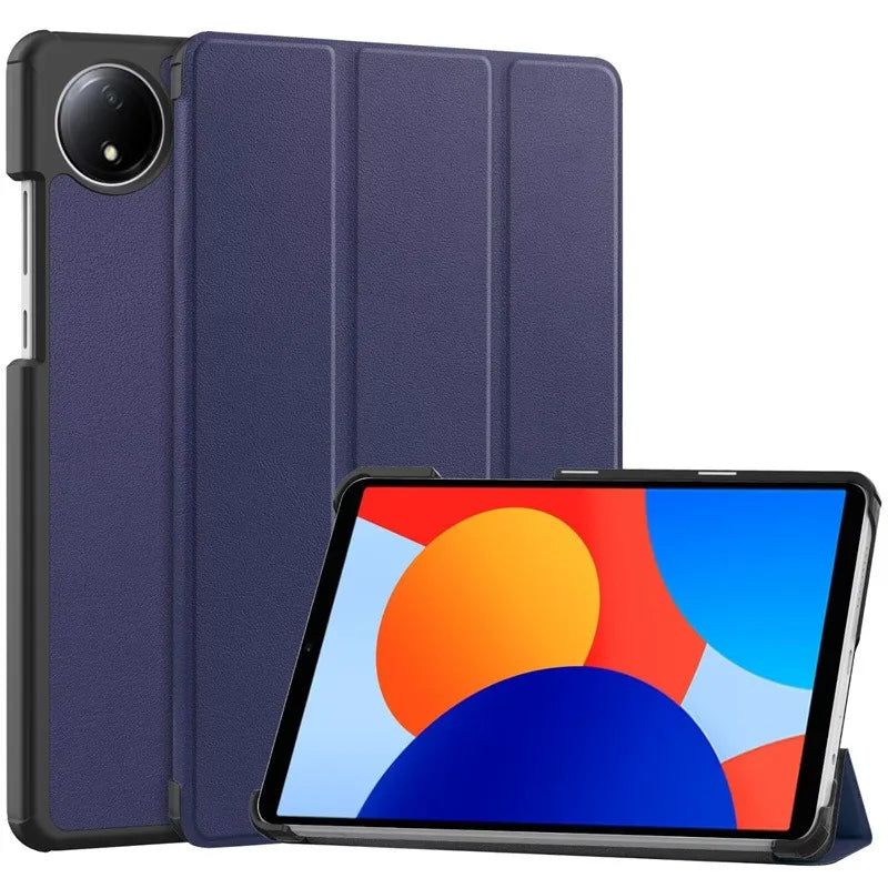 For Xiaomi Redmi Pad SE 8.7 Case 2024 New PU Leather Tri-folding Stand Tablet Cover Funda For redmi pad se 8.7 inch Smart case