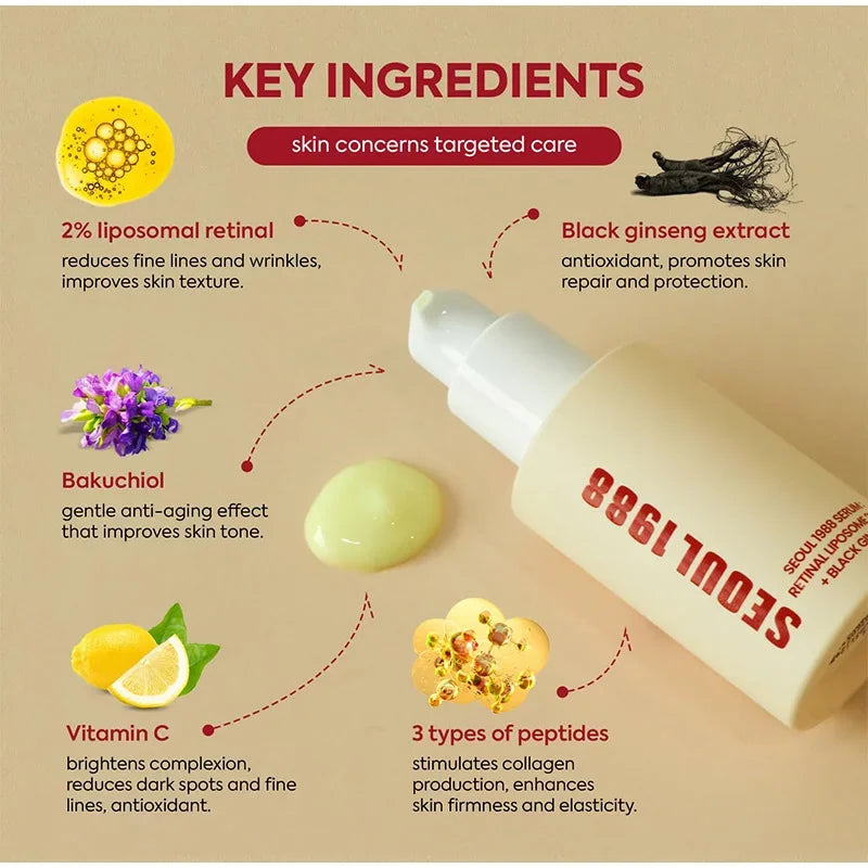 Black Ginseng Firming Skin Care Serum Ampoule