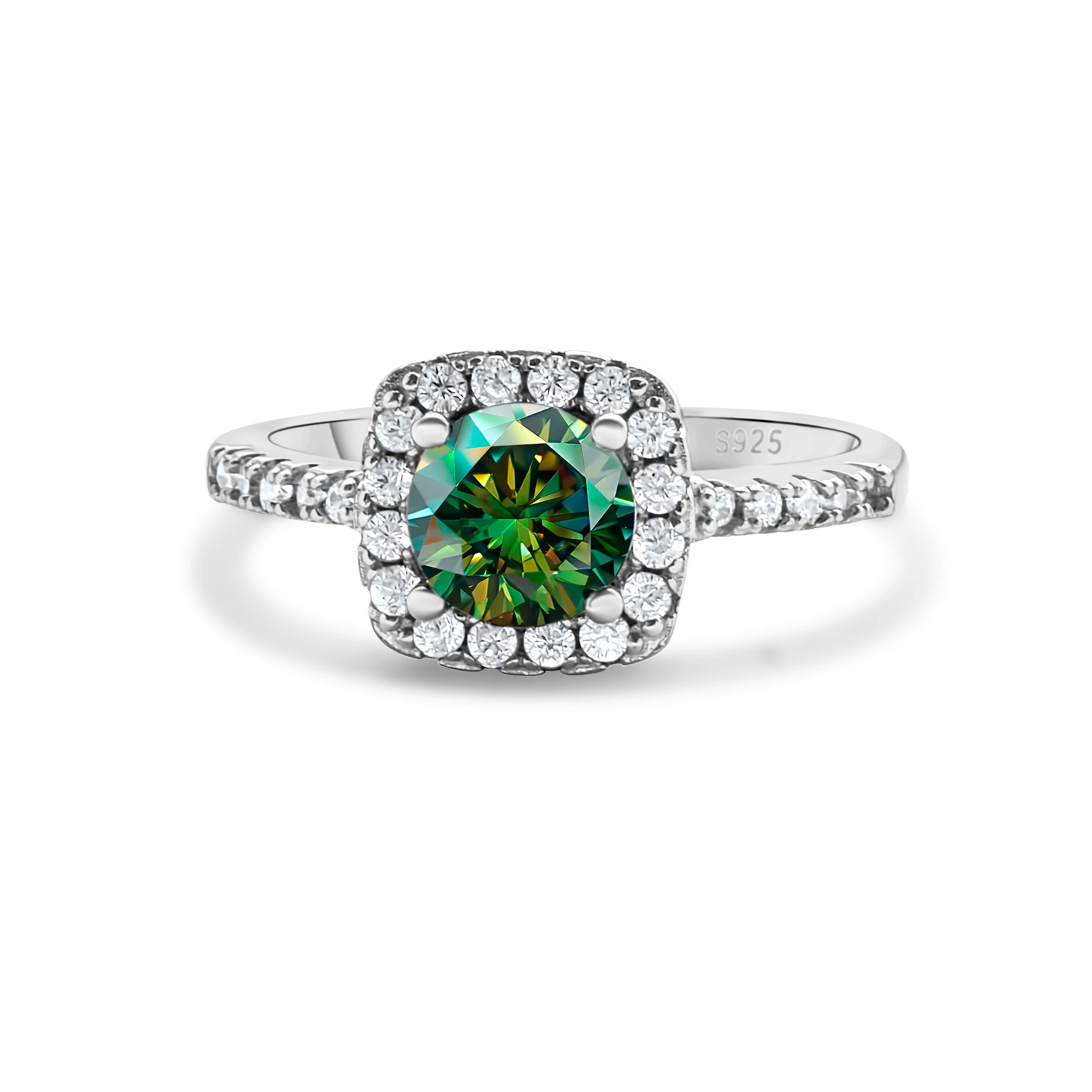 GRA 100% Real 1CT 6.5MM Lab Moissanite Diamond Ring finger Ring For Women 925 Sterling Silver Wedding Luxury fine Jewelry